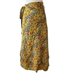 GARDENBELLE Shop Eliza Silk Layered Wrap Skirt